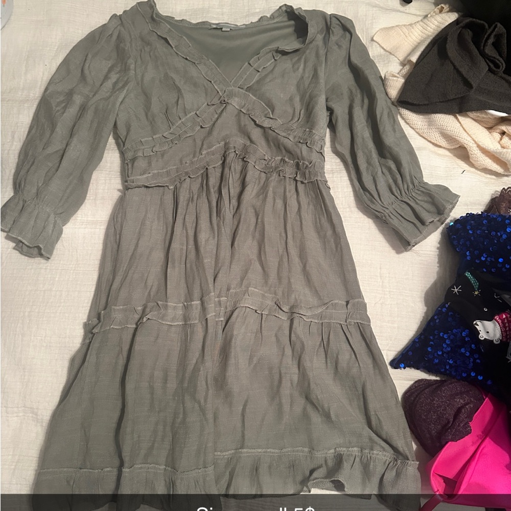 Elegant Sage Green Women's Dress